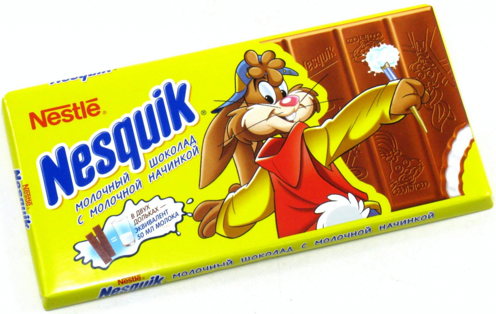 Шоколад Несквик (Nesquik): ассортимент, состав, калорийность, производитель