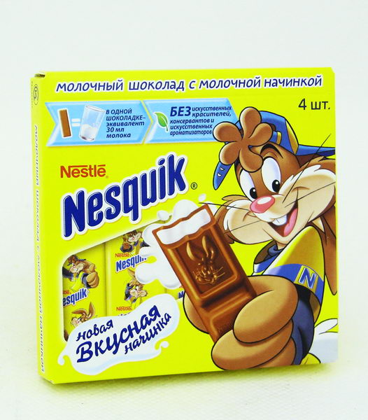 Шоколад Несквик (Nesquik): ассортимент, состав, калорийность, производитель