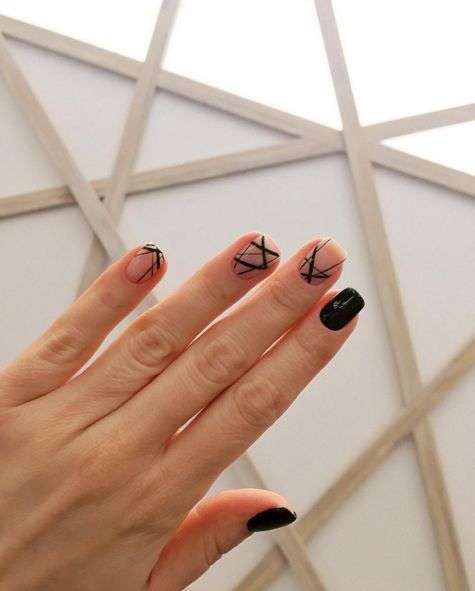 Дизайн ногтей «Геометрия»: идеи маникюра с геометрическим рисунком, новинки, фото